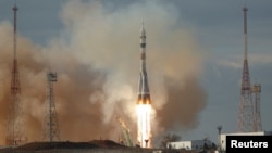 Запуск корабля "Союз МС-25" с Байконура, март 2024 года