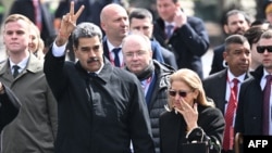 Николас Мадуро и Силия Флорес