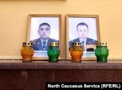 Погибшие сотрудники Росгвардии Кайрат Ахметов (справа) и Владимир Горсков