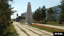 Сквер в Рудном, моногороде в Костанайской области